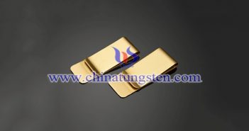 鎢合金鍍金鈔票夾圖片
