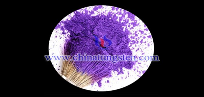 violet tungsten oxide powder applied for thermal insulating glass image